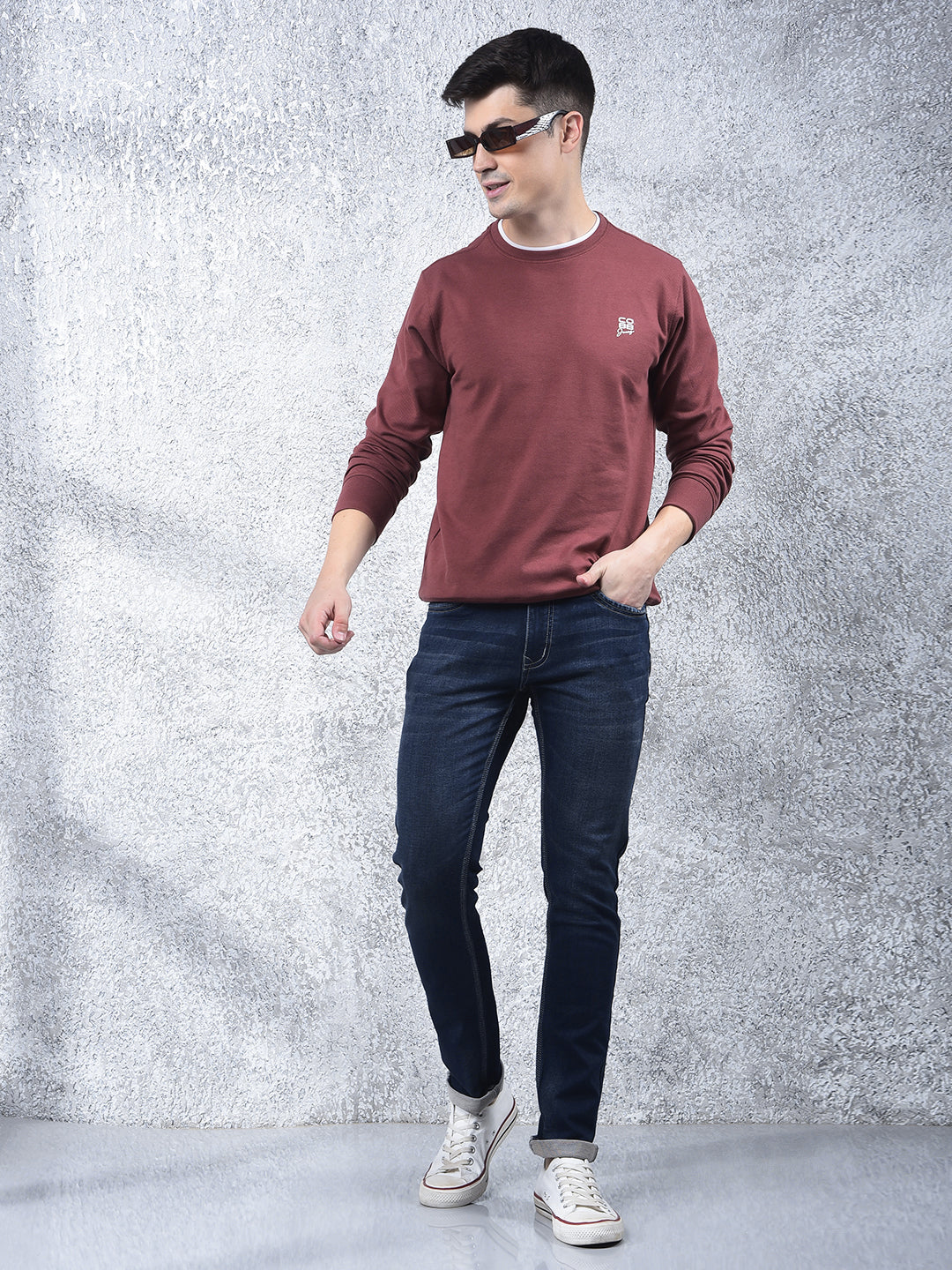 DONLAY NAVY BLUE ULTRA-FIT JEANS