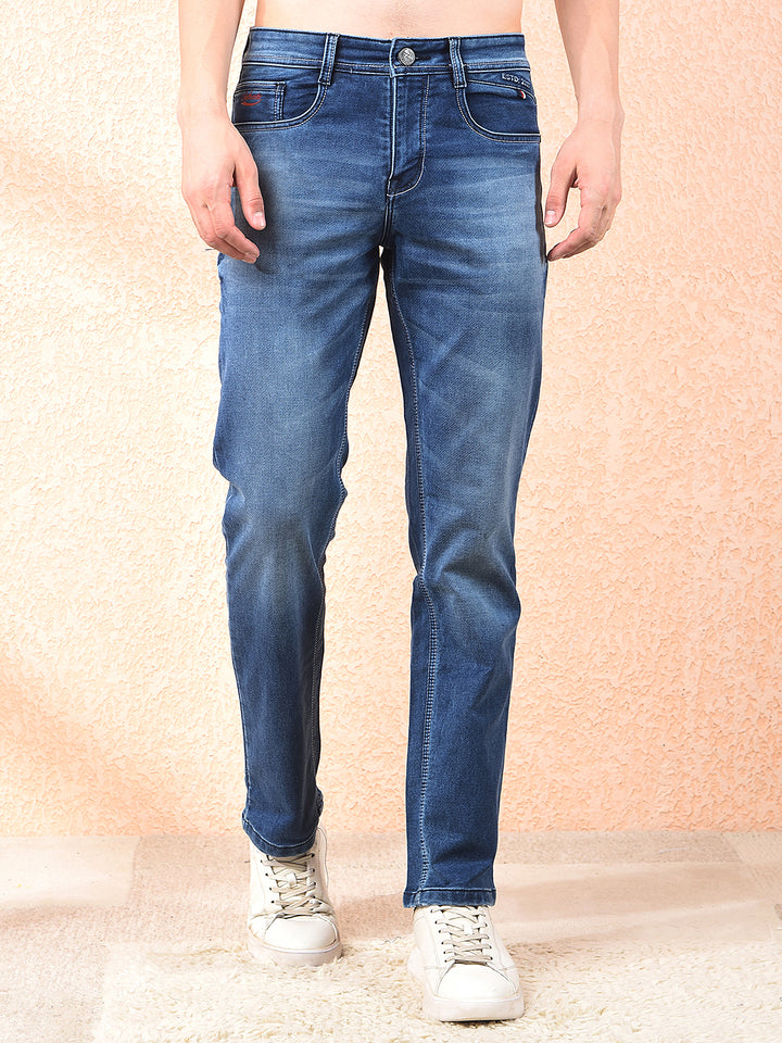 DONLAY BLUE STRAIGHT-FIT JEANS