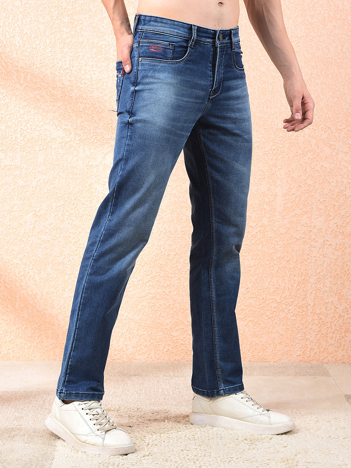 DONLAY BLUE STRAIGHT-FIT JEANS