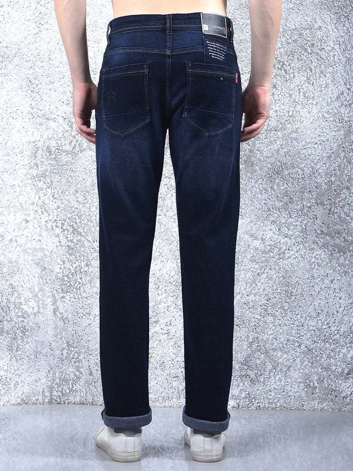 DONLAY DARK BLUE NARROW-FIT JEANS