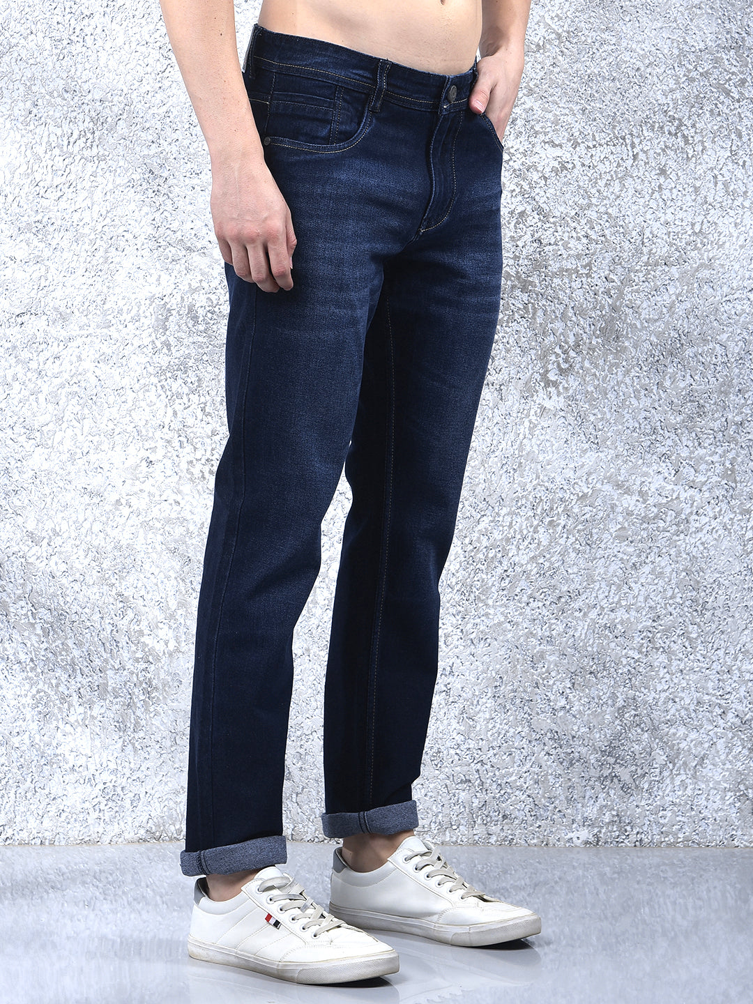 DONLAY DARK BLUE NARROW-FIT JEANS