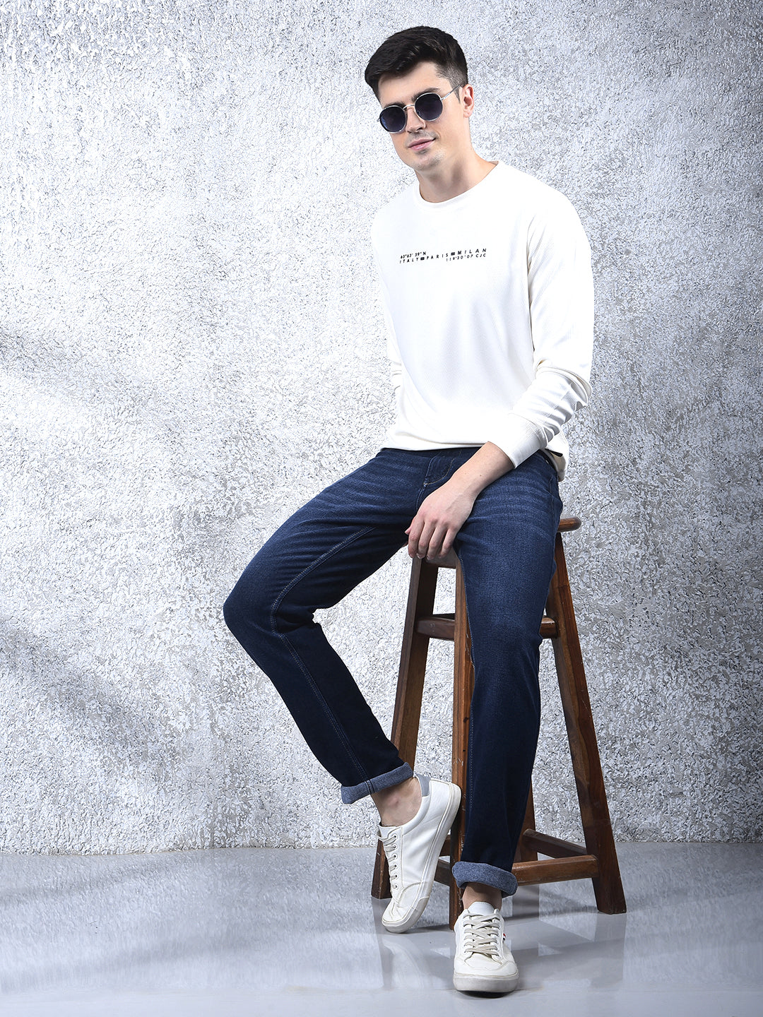DONLAY DARK BLUE NARROW-FIT JEANS