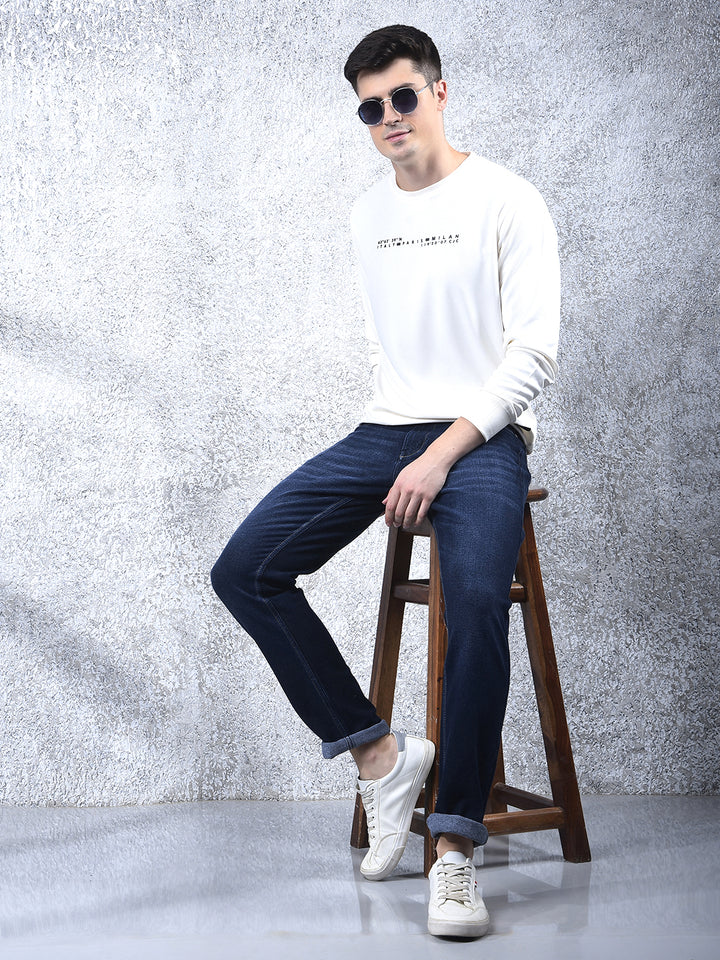 DONLAY DARK BLUE NARROW-FIT JEANS