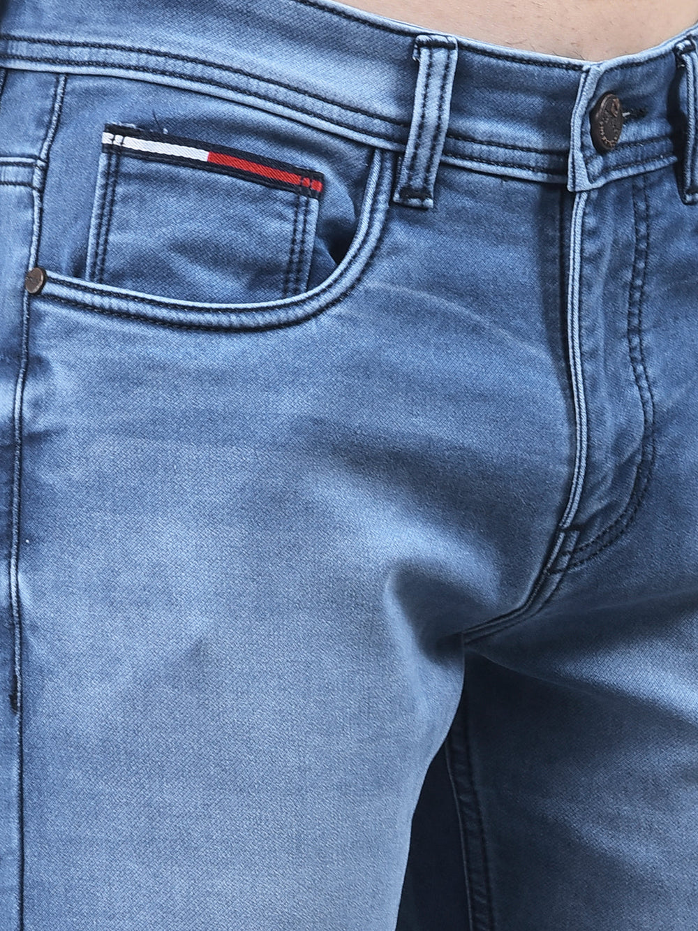 donlay blue narrow-fit jeans