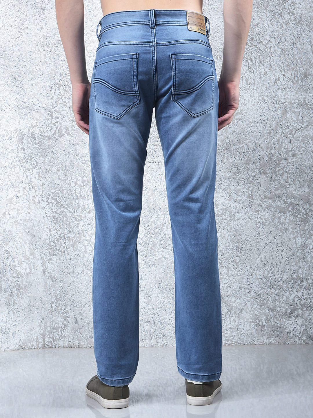 donlay blue narrow-fit jeans