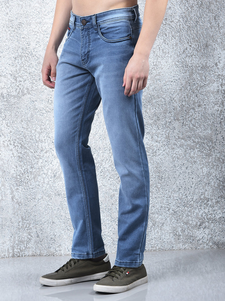 donlay blue narrow-fit jeans