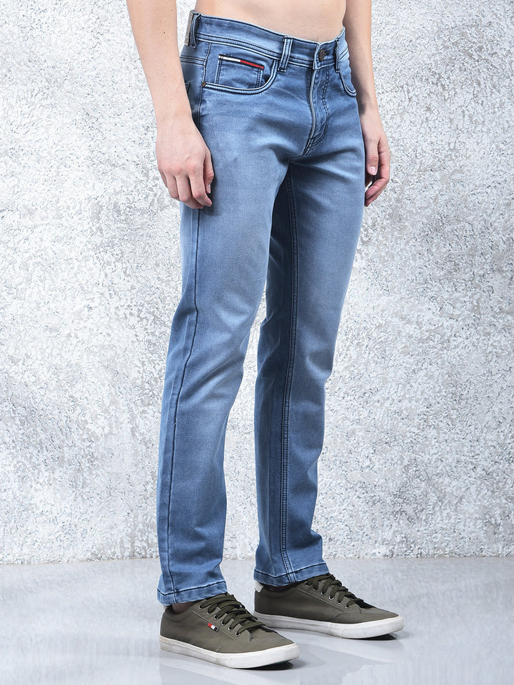 donlay blue narrow-fit jeans