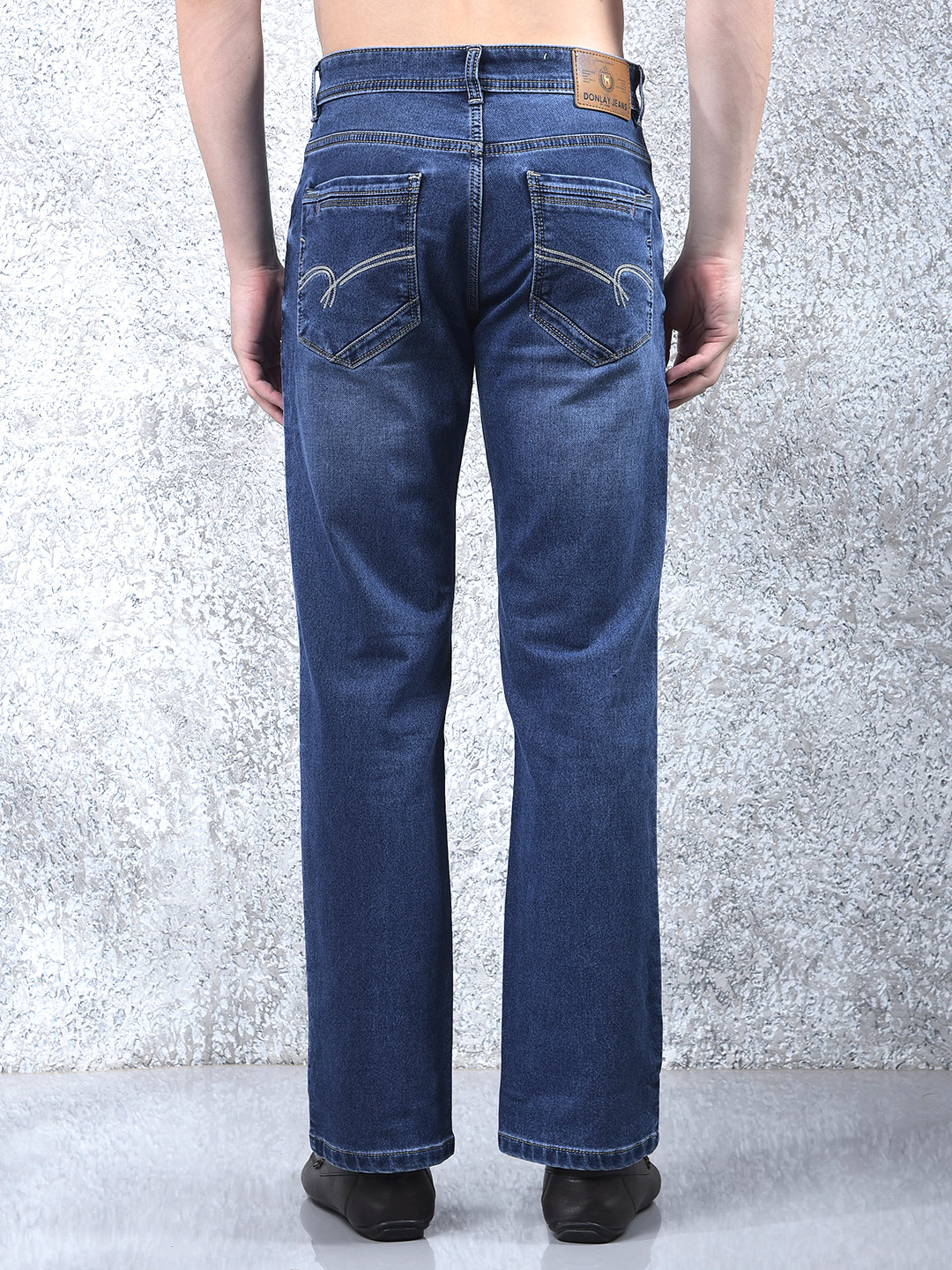 DONLAY BLUE STRAIGHT-FIT JEANS