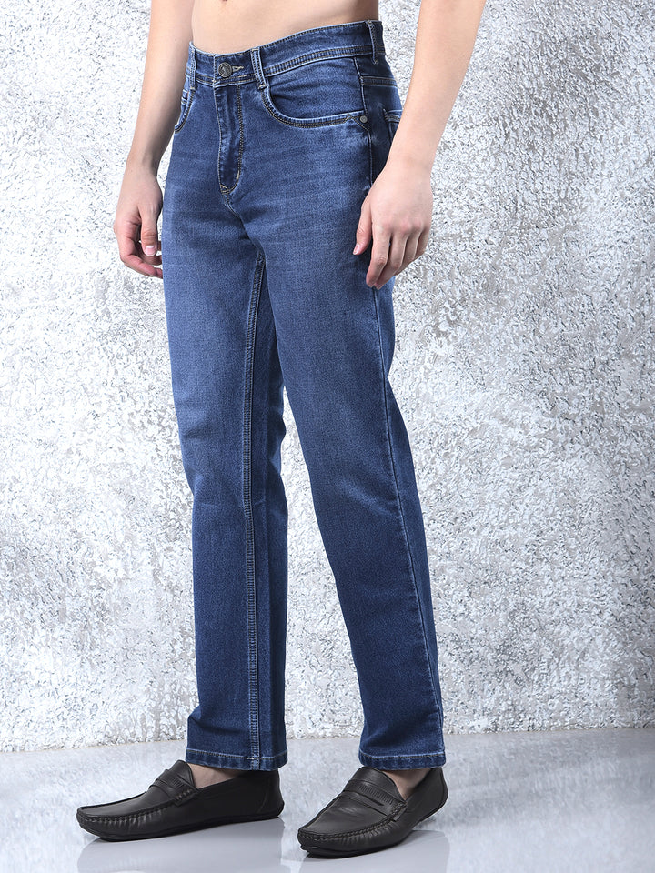 DONLAY BLUE STRAIGHT-FIT JEANS