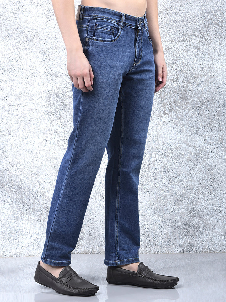 DONLAY BLUE STRAIGHT-FIT JEANS