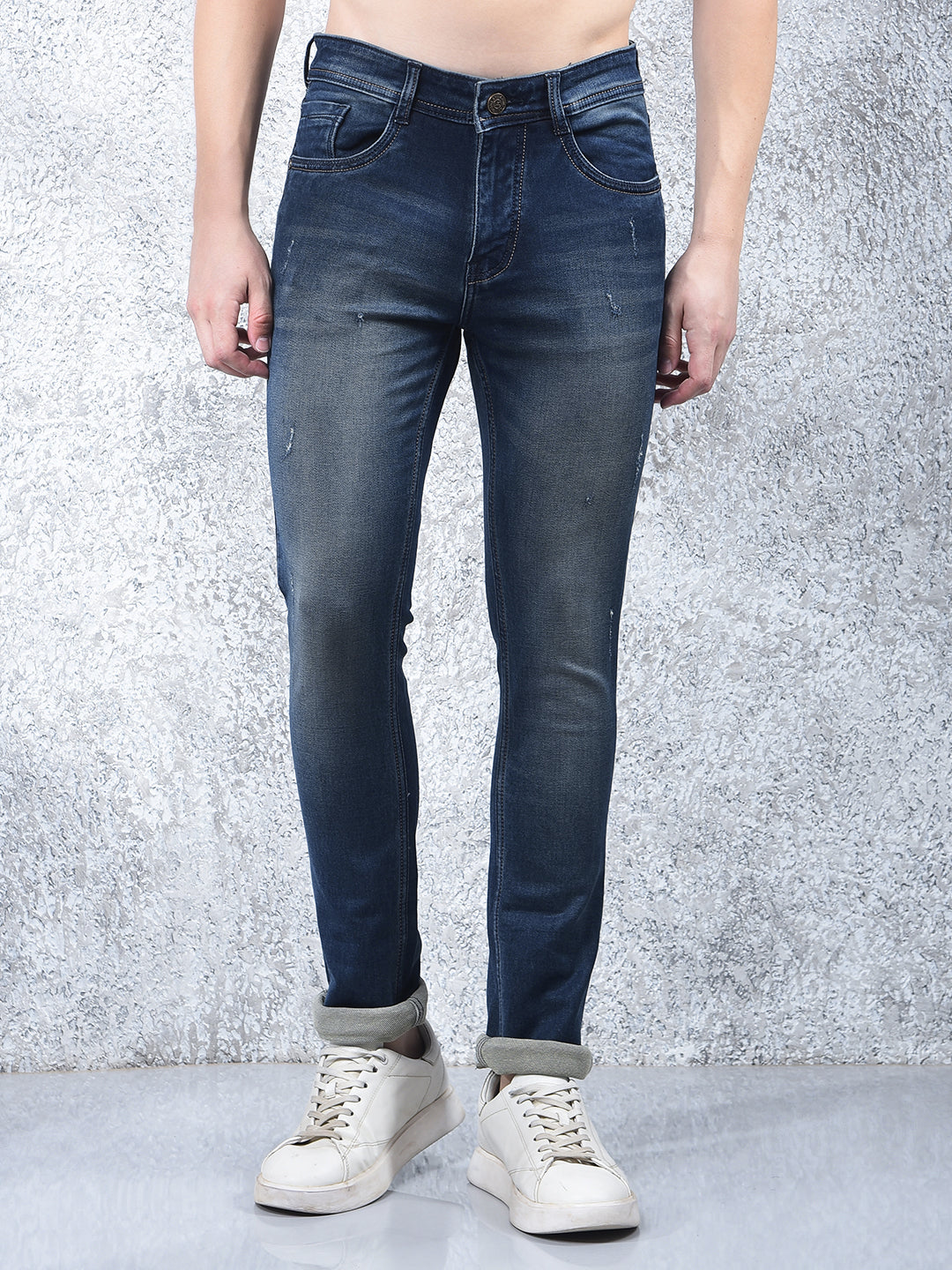 donlay tint green ultra-fit jeans