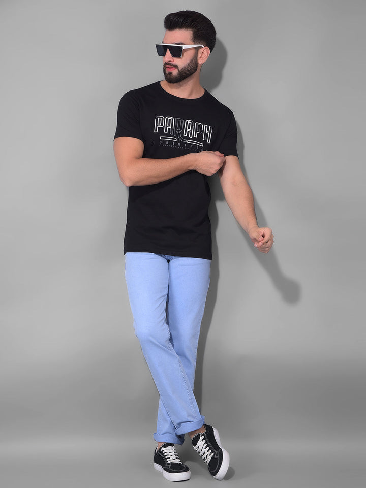 cobb sky blue straight fit premium jeans