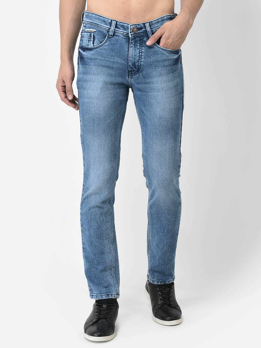 Cobb Blue Narrow Fit Jeans Blue