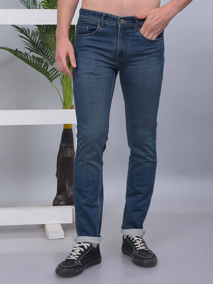 cobb tint blue narrow-fit premium jeans