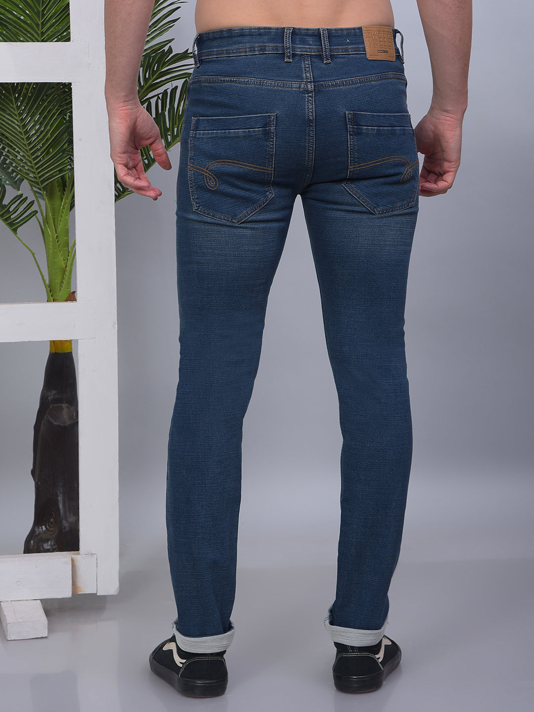 cobb tint blue narrow-fit premium jeans