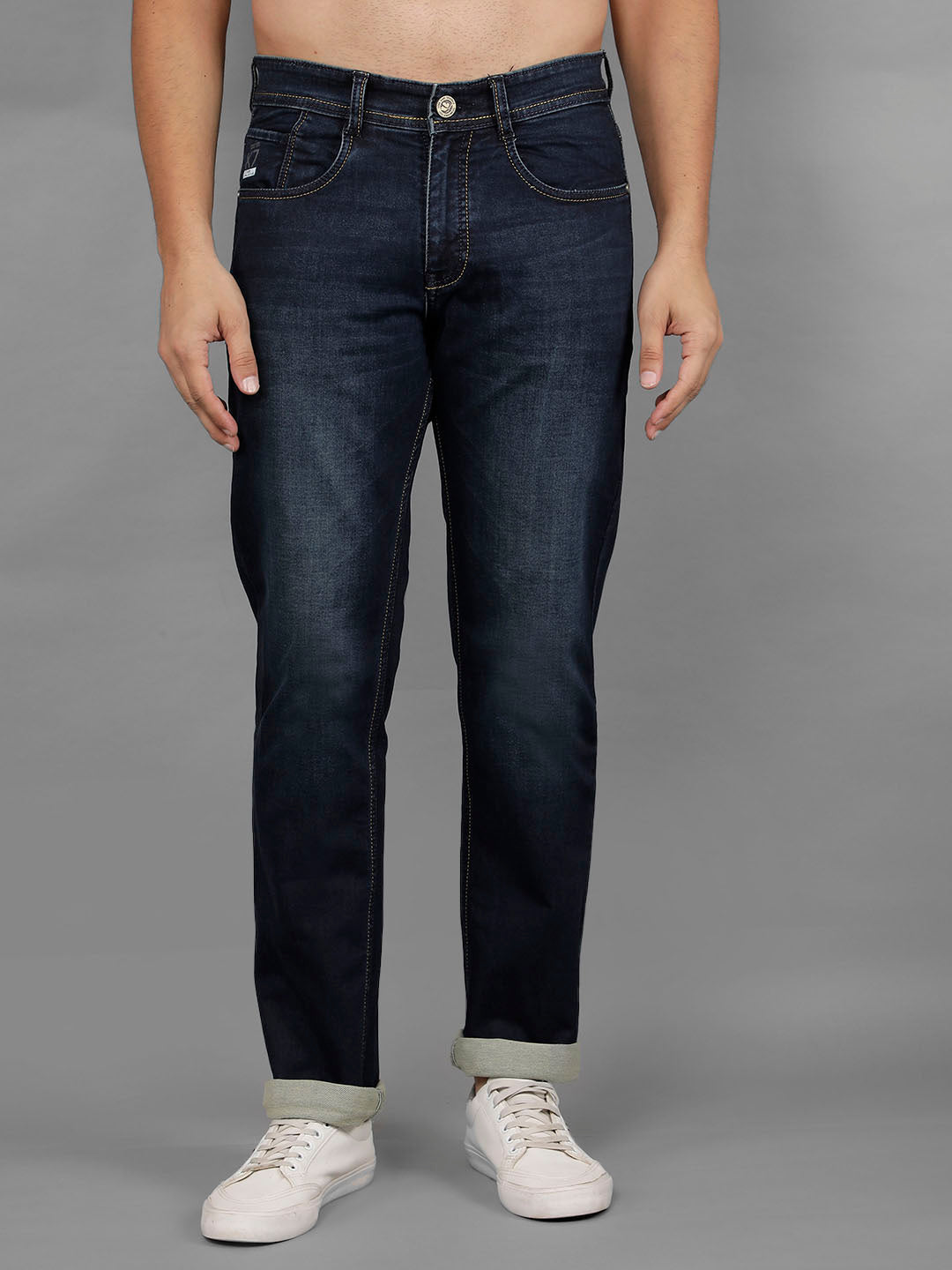 cobb mens navy blue jeans