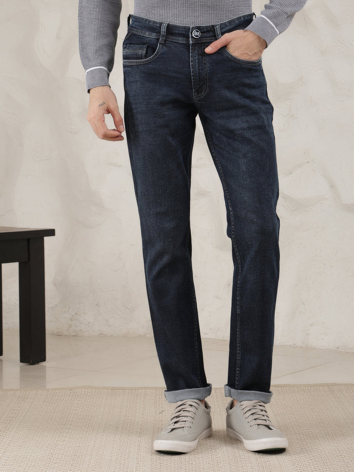 cobb dark blue narrow-fit premium jeans