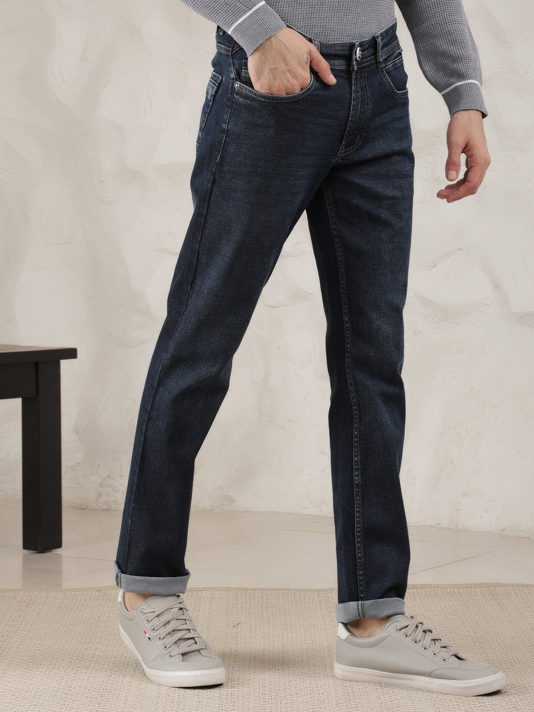 cobb dark blue narrow-fit premium jeans