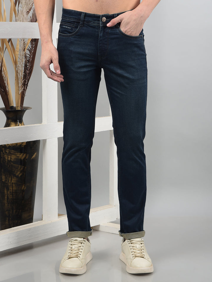 cobb dark blue narrow-fit premium jeans