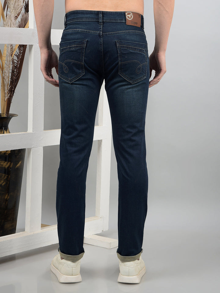 cobb dark blue narrow-fit premium jeans