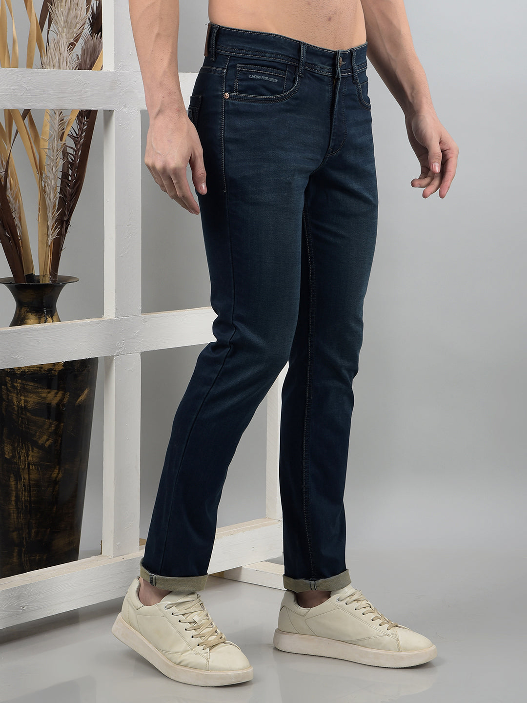 cobb dark blue narrow-fit premium jeans