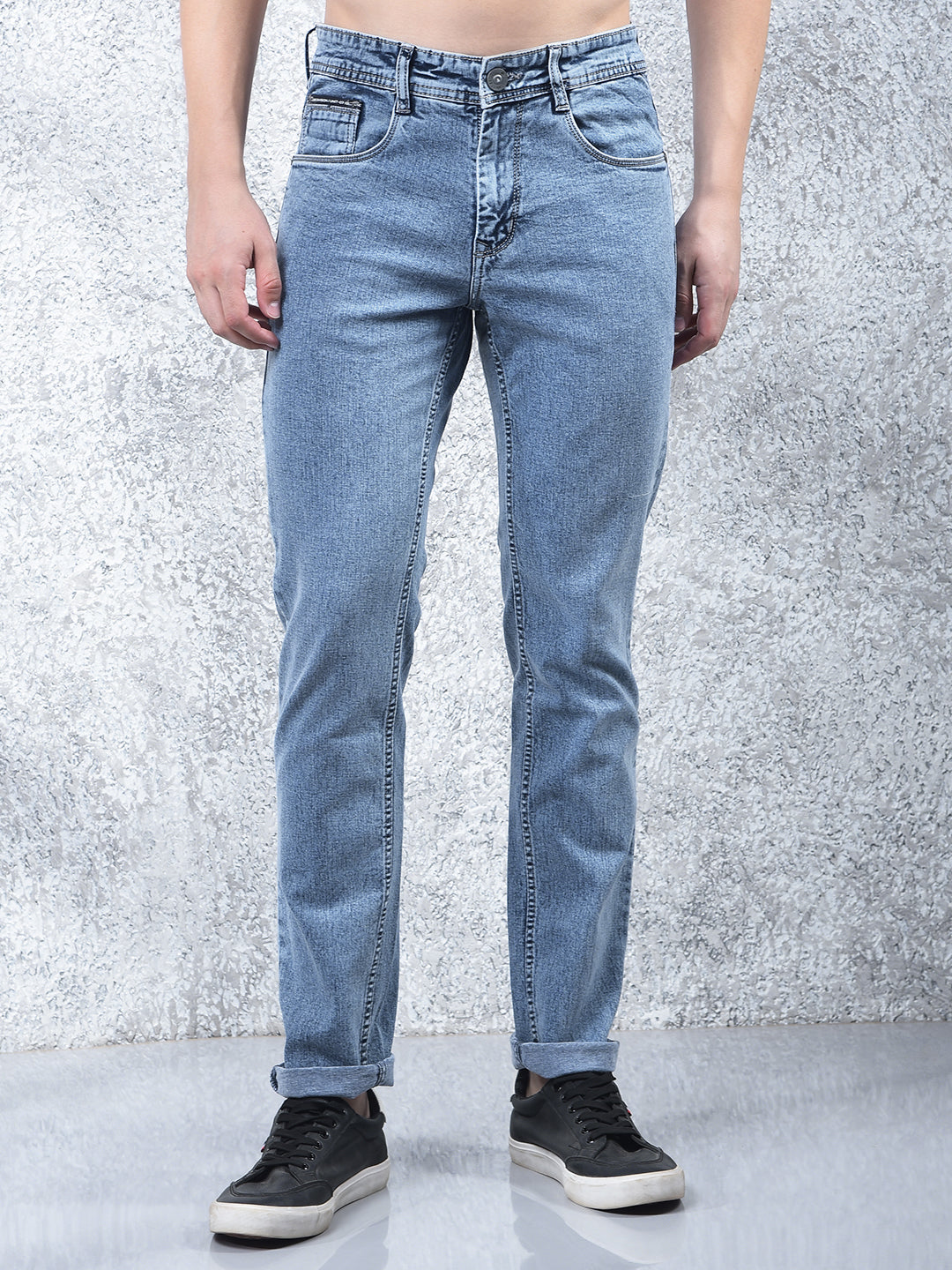 cobb light blue narrow-fit premium jeans