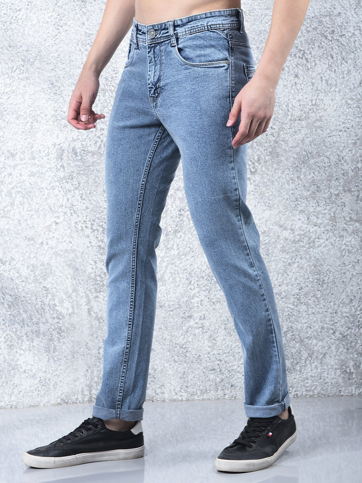 cobb light blue narrow-fit premium jeans