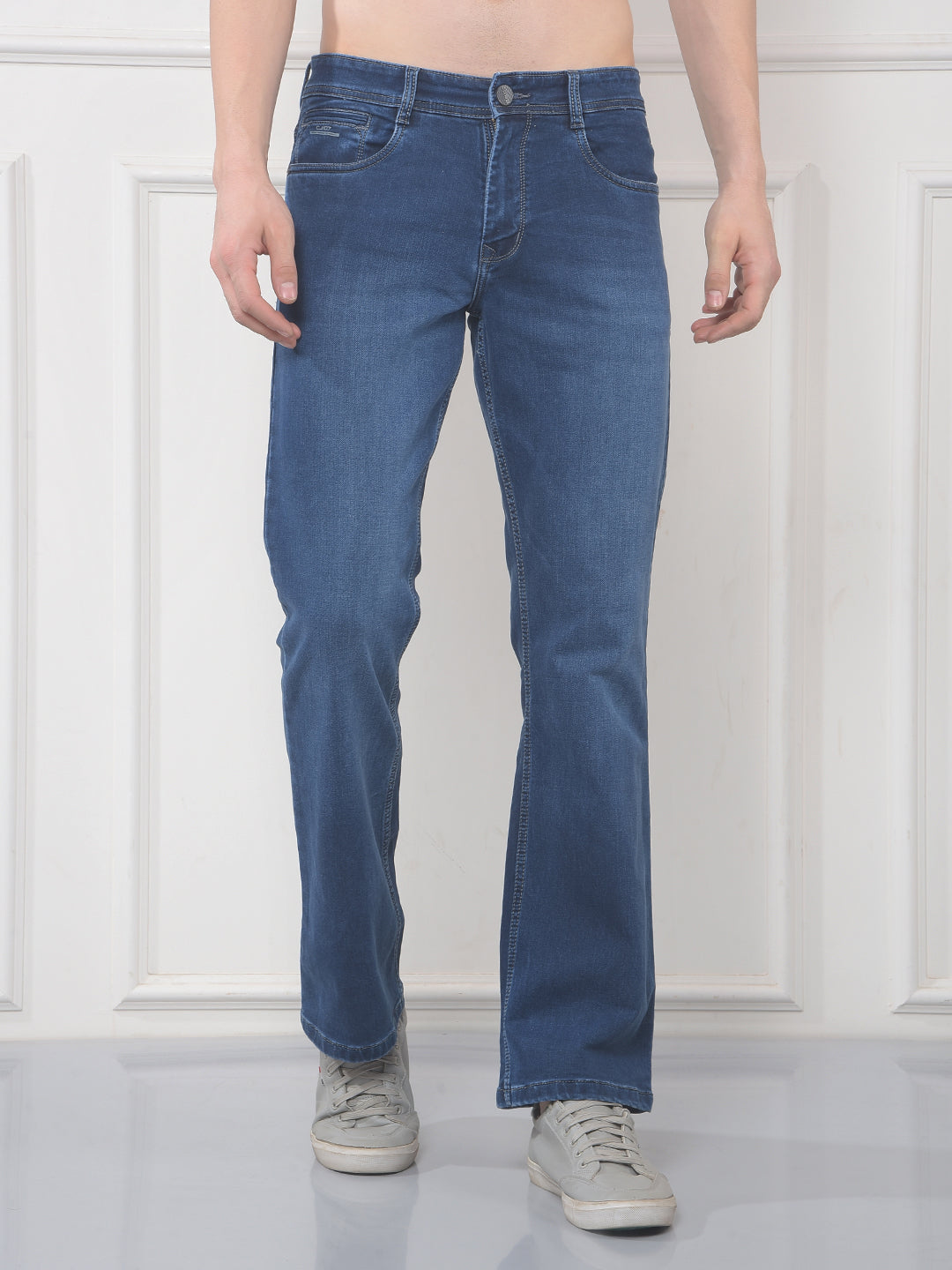 cobb blue boot-cut premium jeans