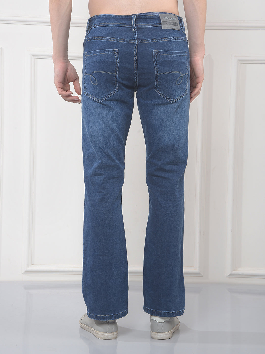 cobb blue boot-cut premium jeans