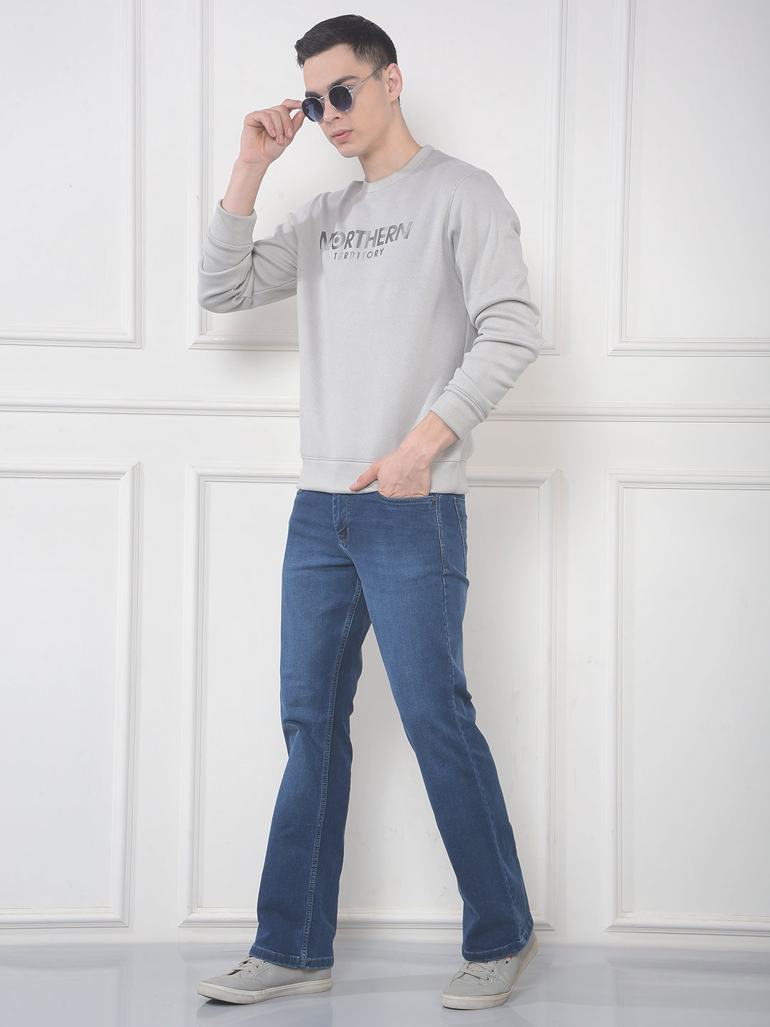 COBB BLUE BOOT-CUT PREMIUM JEANS