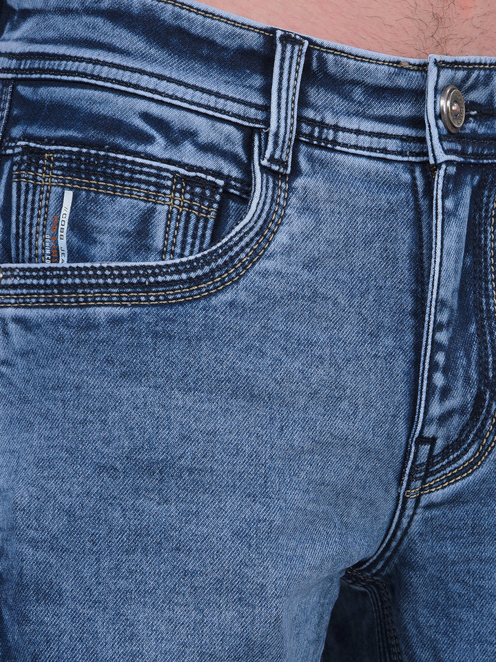 cobb ice blue narrow-fit premium jeans