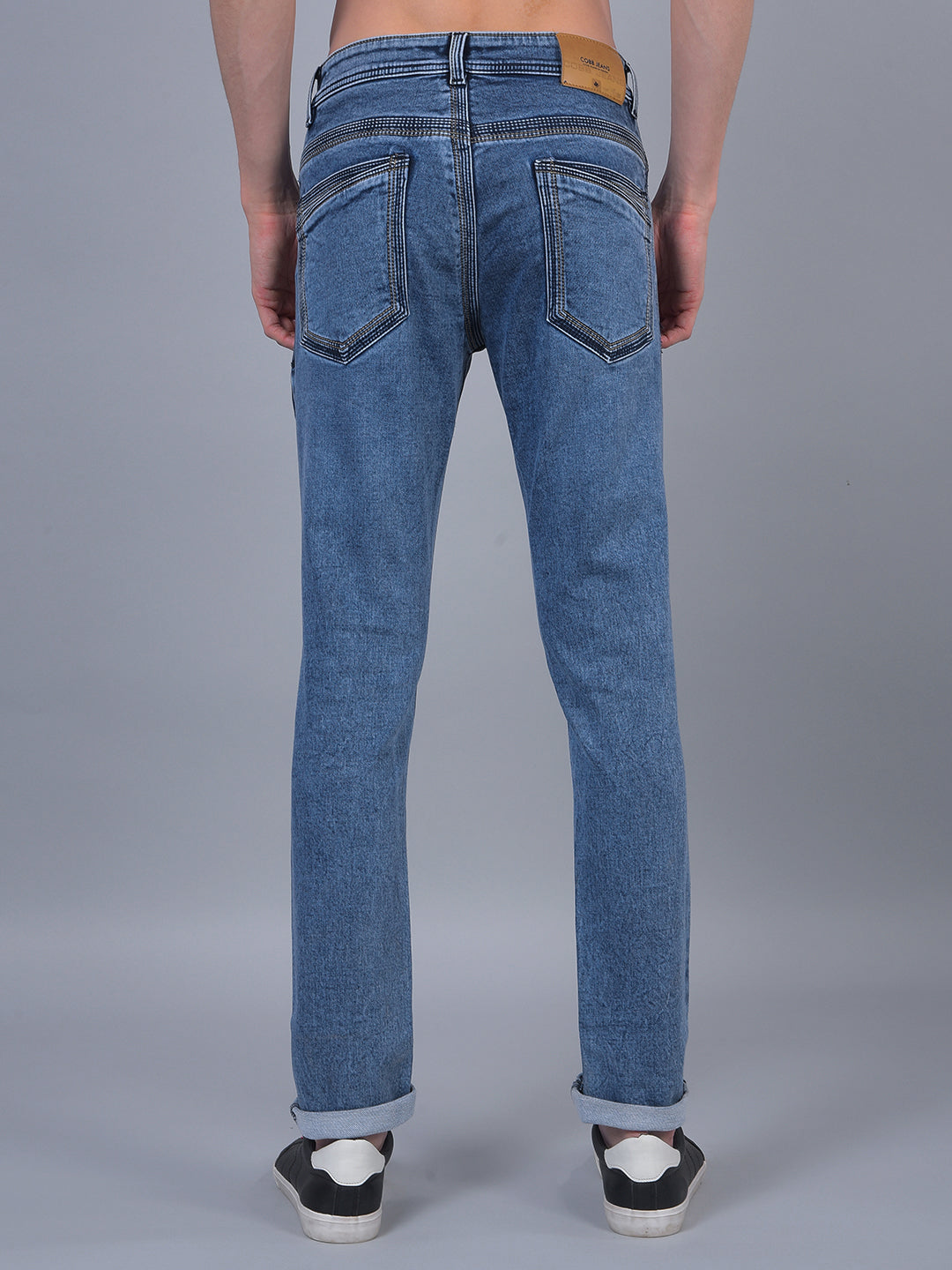 cobb ice blue narrow-fit premium jeans