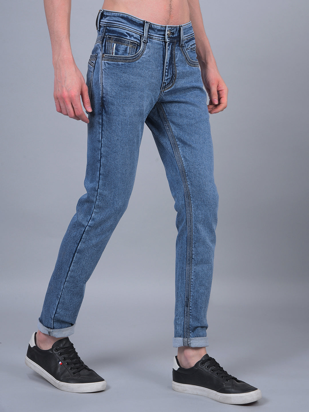 cobb ice blue narrow-fit premium jeans