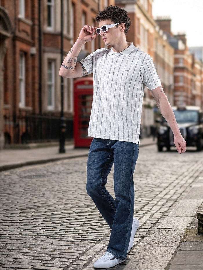 cobb blue boot-cut premium jeans