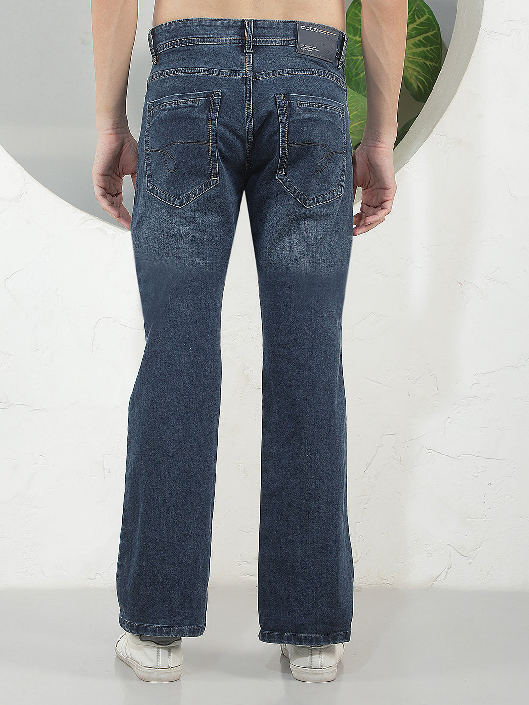 blue boot cut premium jeans