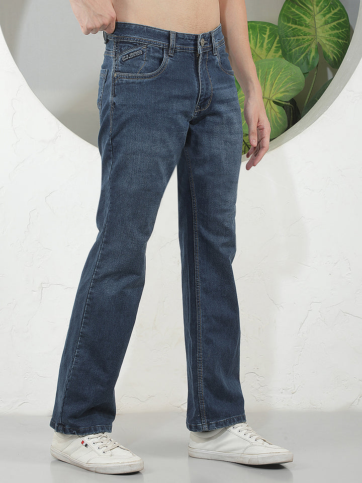 blue boot cut premium jeans