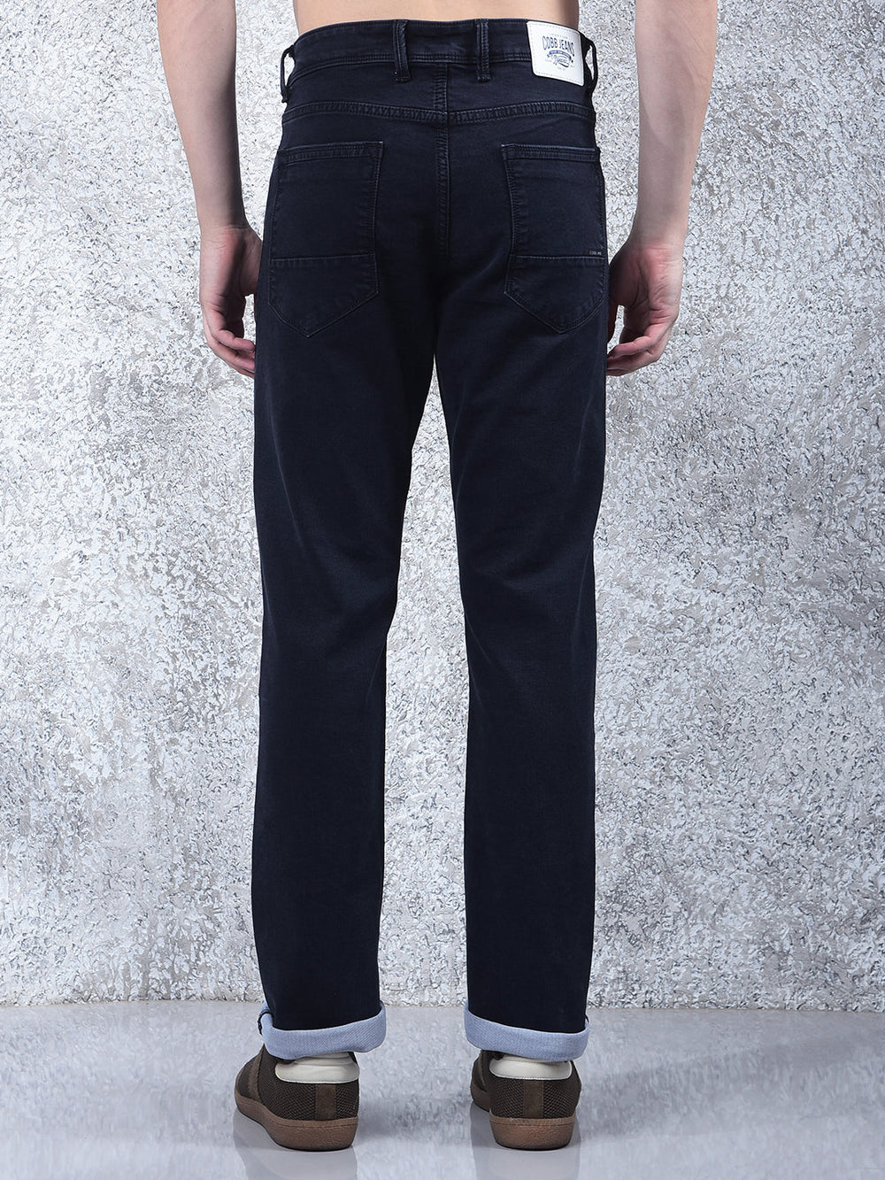cobb dark blue straight-fit premium jeans