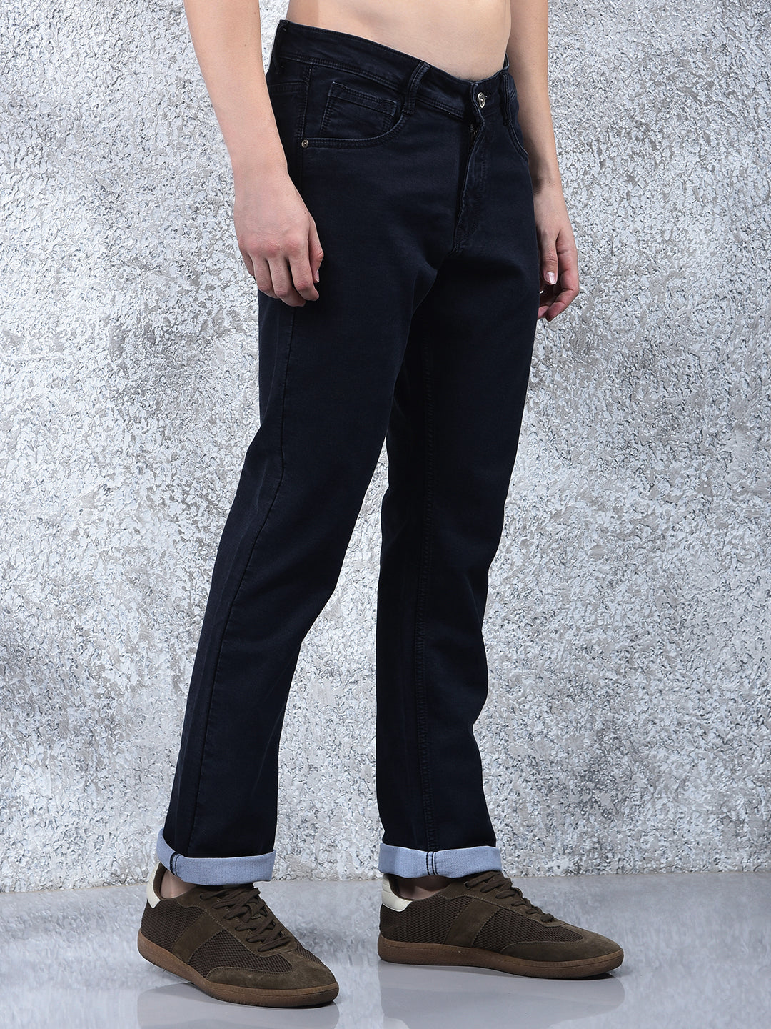 cobb dark blue straight-fit premium jeans