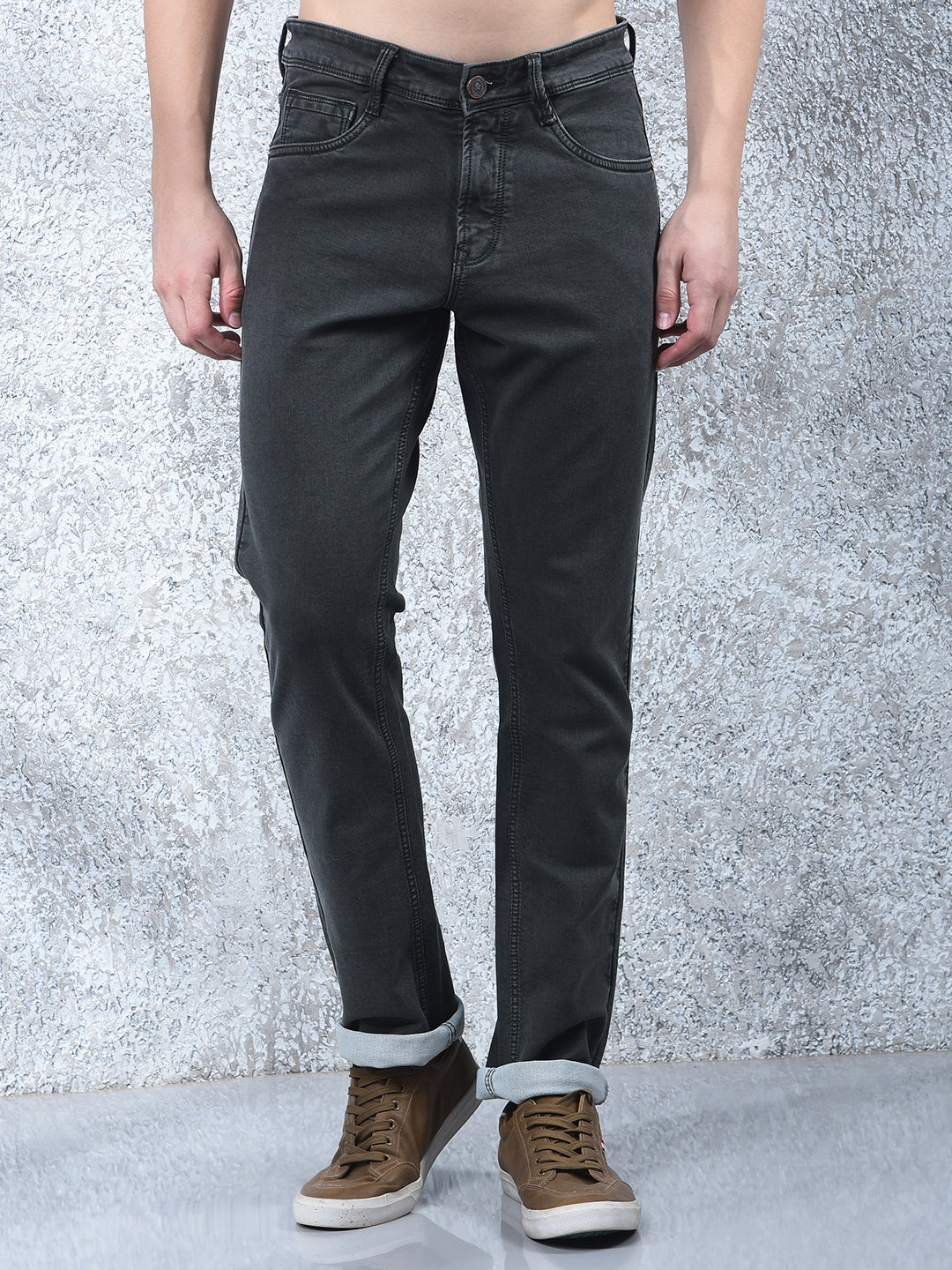 cobb milt green straight-fit premium jeans