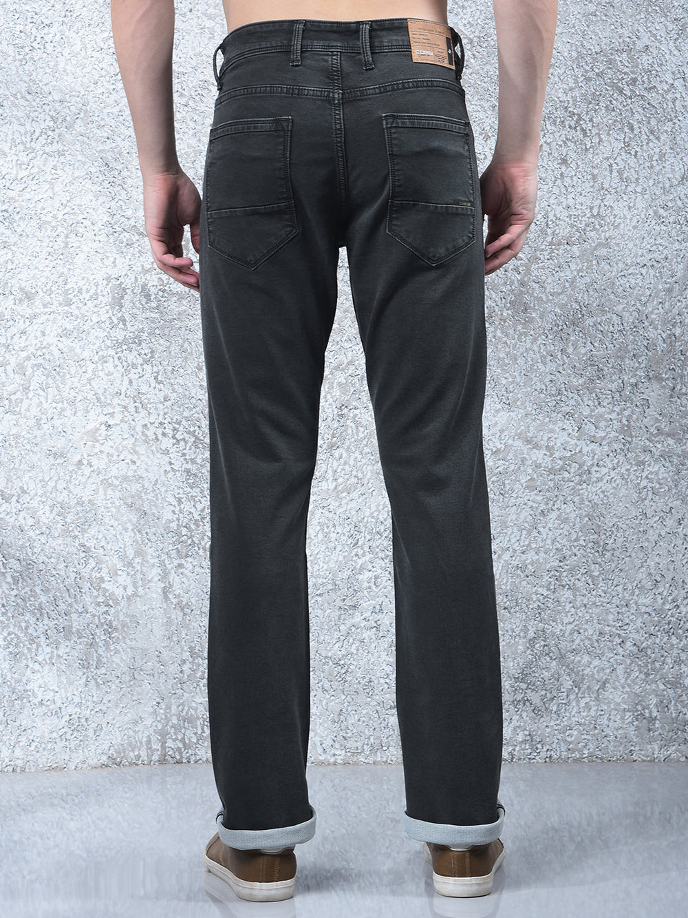 cobb milt green straight-fit premium jeans