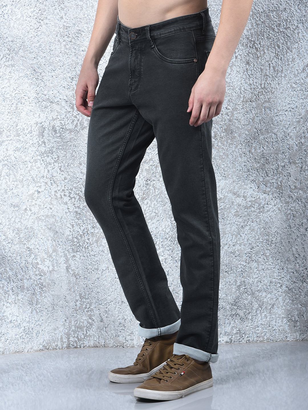 cobb milt green straight-fit premium jeans
