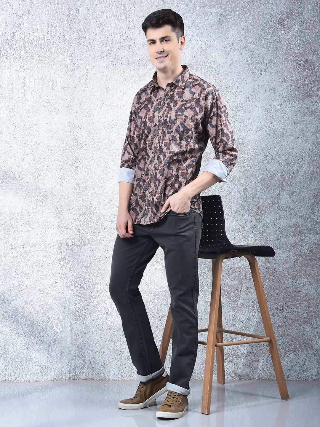 COBB MILT GREEN STRAIGHT-FIT PREMIUM JEANS
