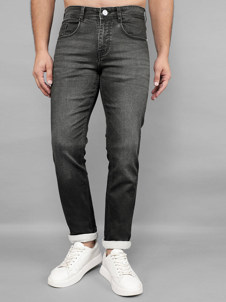 cobb dark grey straight fit premium jeans