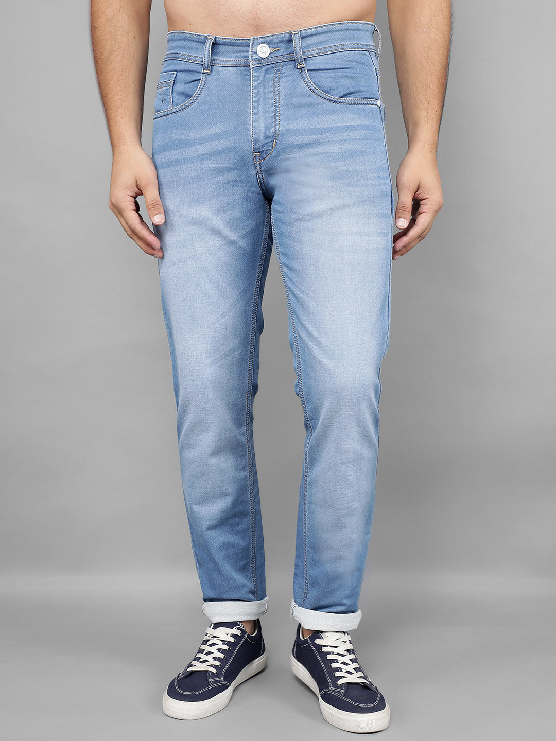 cobb light blue narrow fit premium jeans