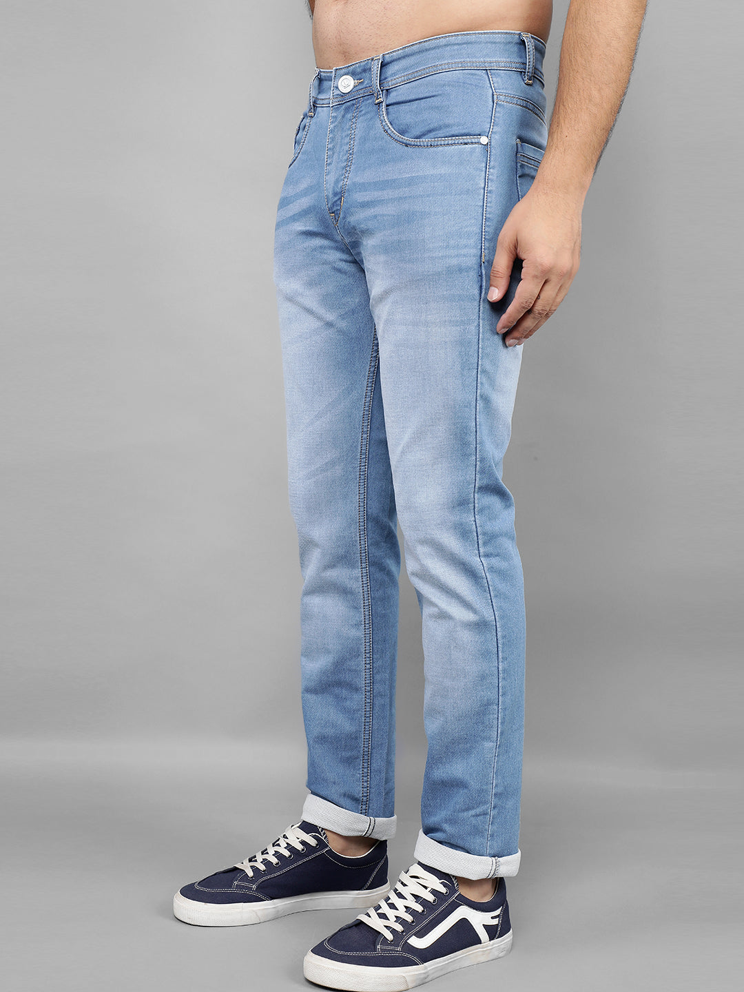 cobb light blue narrow fit premium jeans