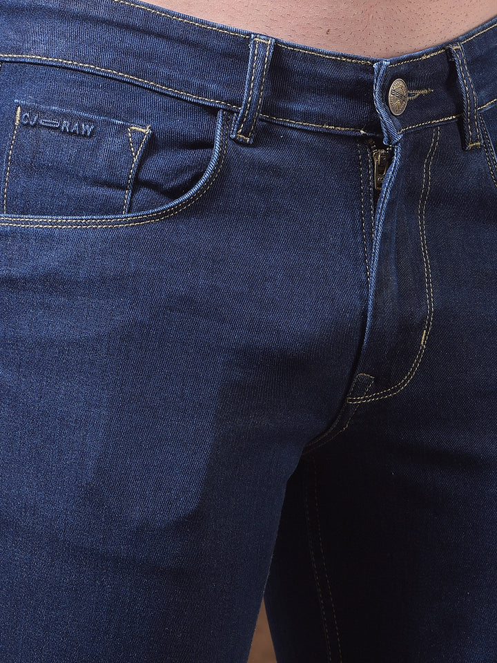 cobb navy blue narrow-fit premium jeans