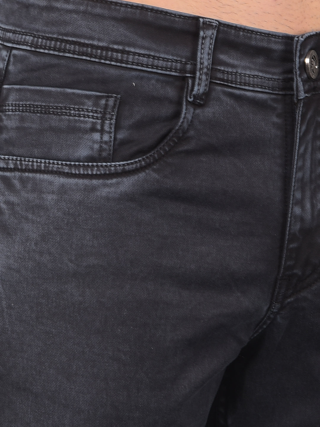 COBB Dark Grey Narrow Fit Premium Jeans