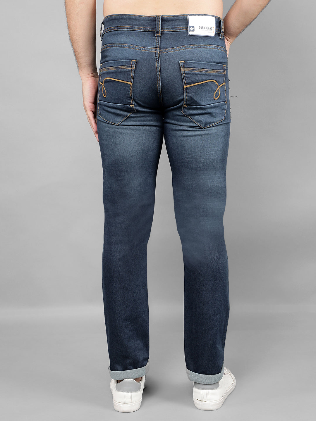 cobb dark blue narrow fit premium jeans