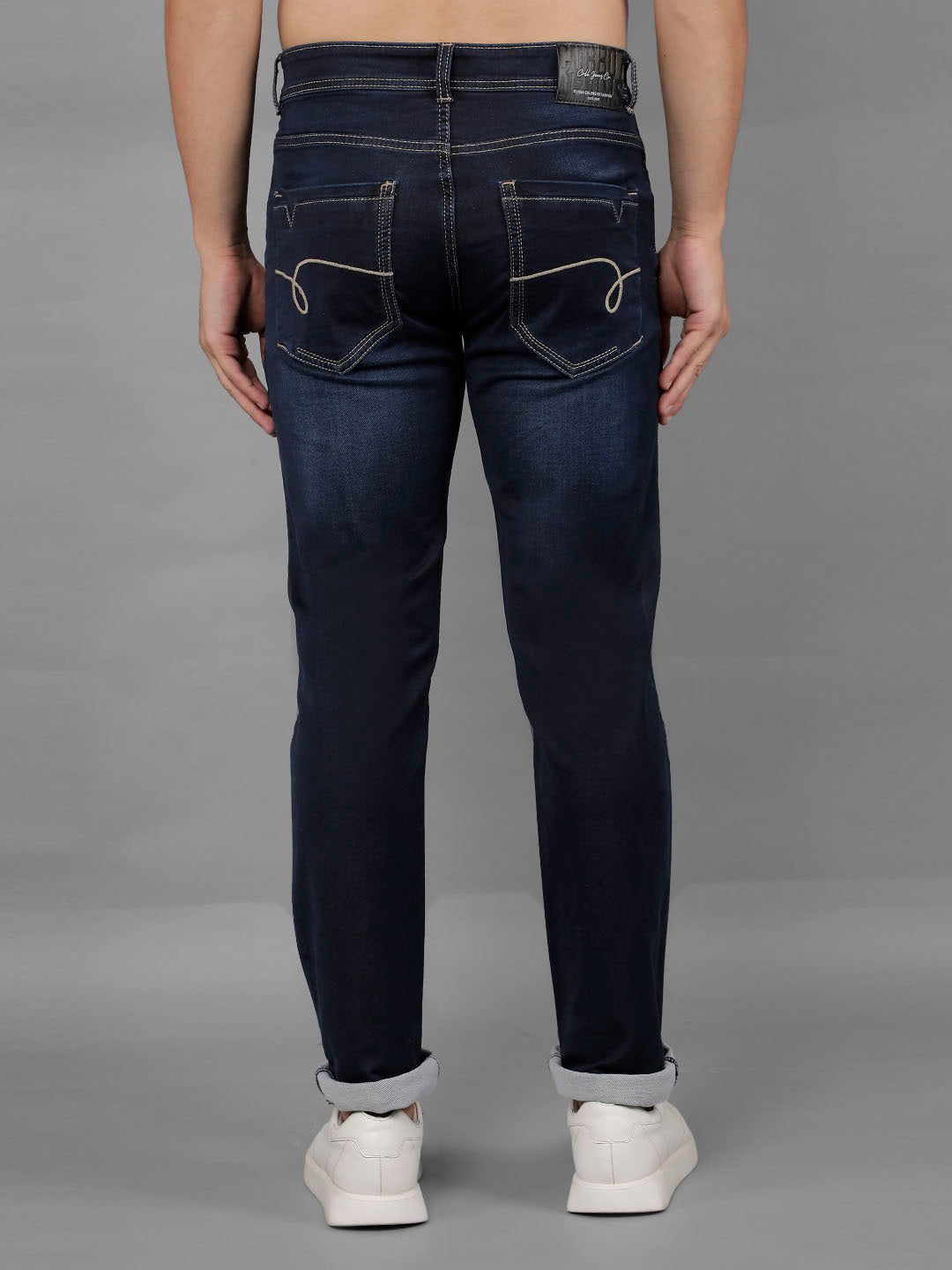 cobb mens navy blue jeans