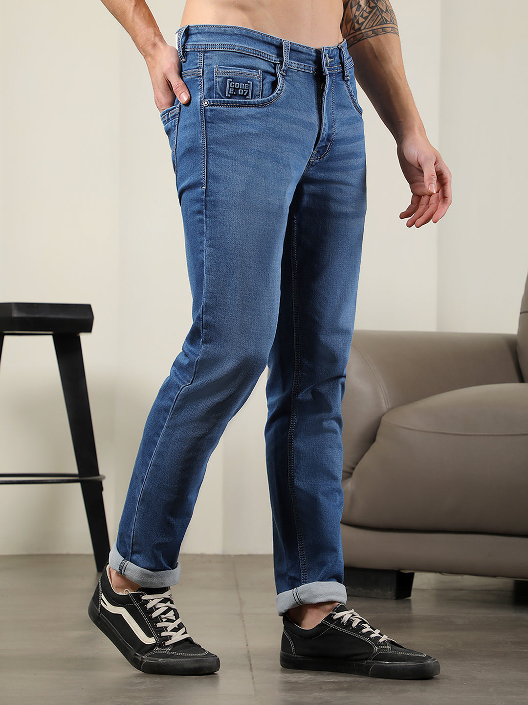 cobb blue narrow fit premium jeans